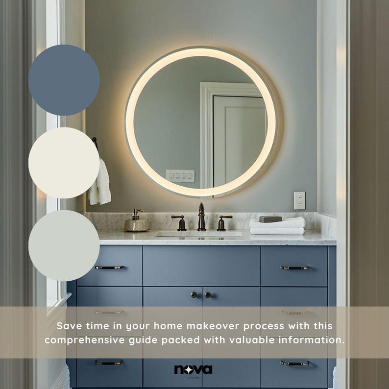 Alabaster Sherwin Williams Inspired Whole House Color Palette, Interior Designer Curated Digital Modern Home Paint Palette, Neutral Tones image 5