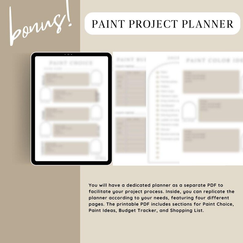 Alabaster Sherwin Williams Inspired Whole House Color Palette, Interior Designer Curated Digital Modern Home Paint Palette, Neutral Tones image 10
