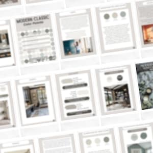 Sherwin Williams Modern Classic Home Paint Scheme, ganze Hausfarbpalette, SW 7029 Angenehme graue koordinierende Farbe Bild 13
