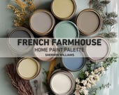 French Farmhouse Sherwin Williams Paint Color Palette – Digital Download for Home Interior Design – Rustic Neutral Wall Color Guide (PDF)