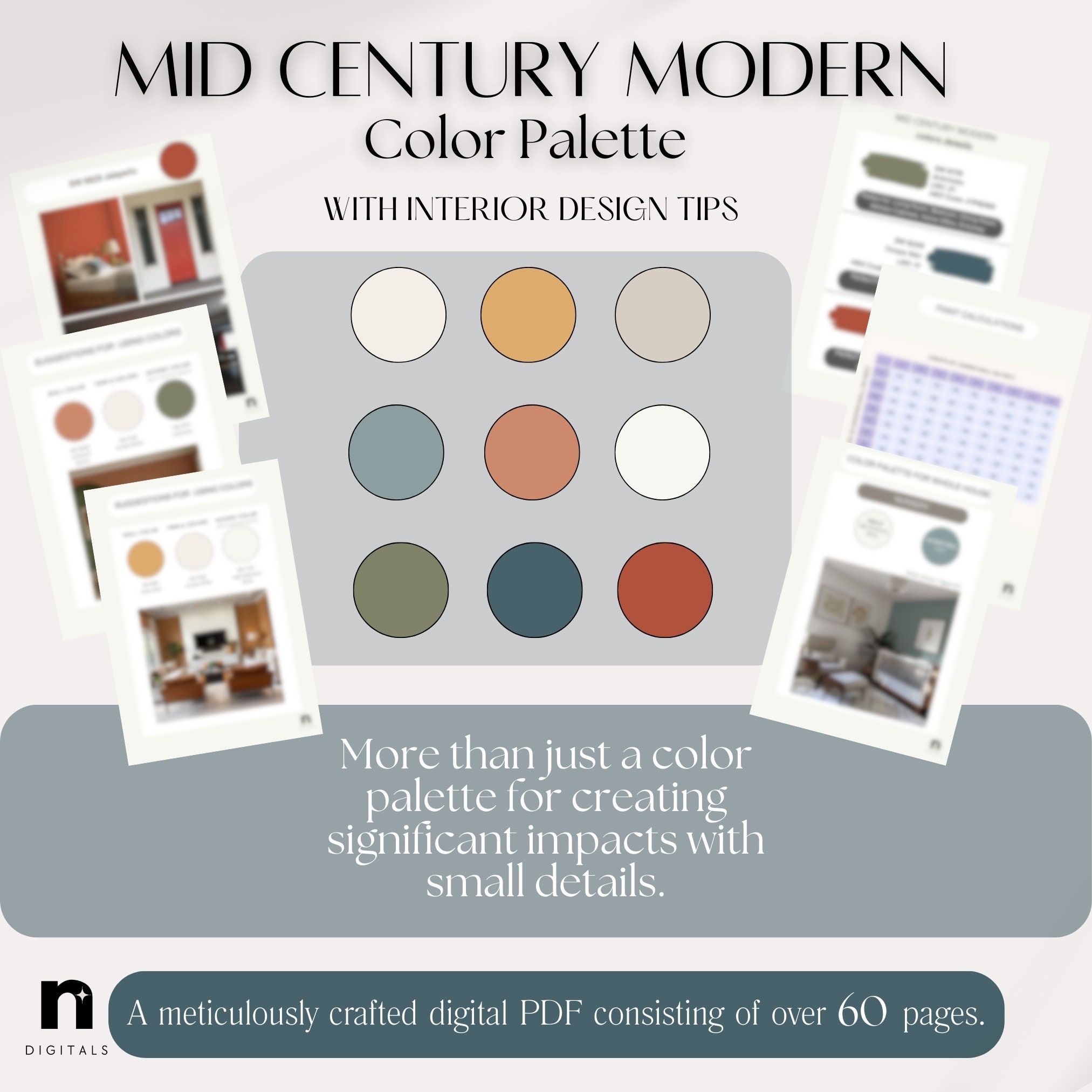 Sherwin Williams Mid Century Modern Color Palette, Interior Design ...