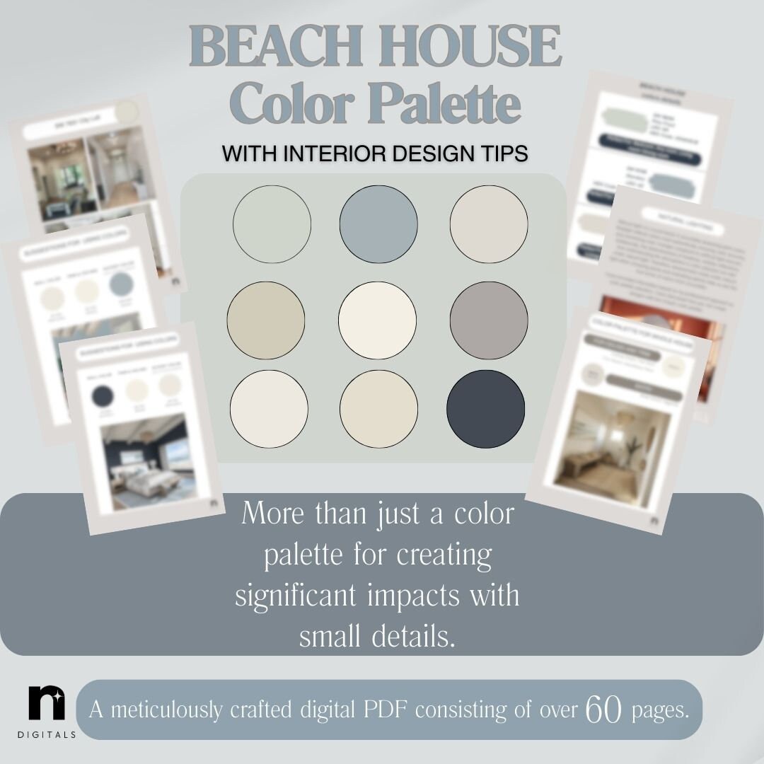 Beach House Paint Color Palette Sherwin Williams Home Palette, Whole ...