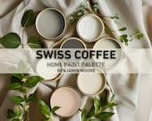 SWISS COFFEE Benjamin Moore Inspired Whole House Color Palette, Home Paint Scheme Digital Guide, Bm OC-45 Best-Selling Color