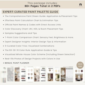 MODERN VICTORIAN Home Paint Palette 2024, Benjamin Moore Whole House Paint Color Scheme, Moody Fall Home Interiors, BM Coordinating Colors image 4