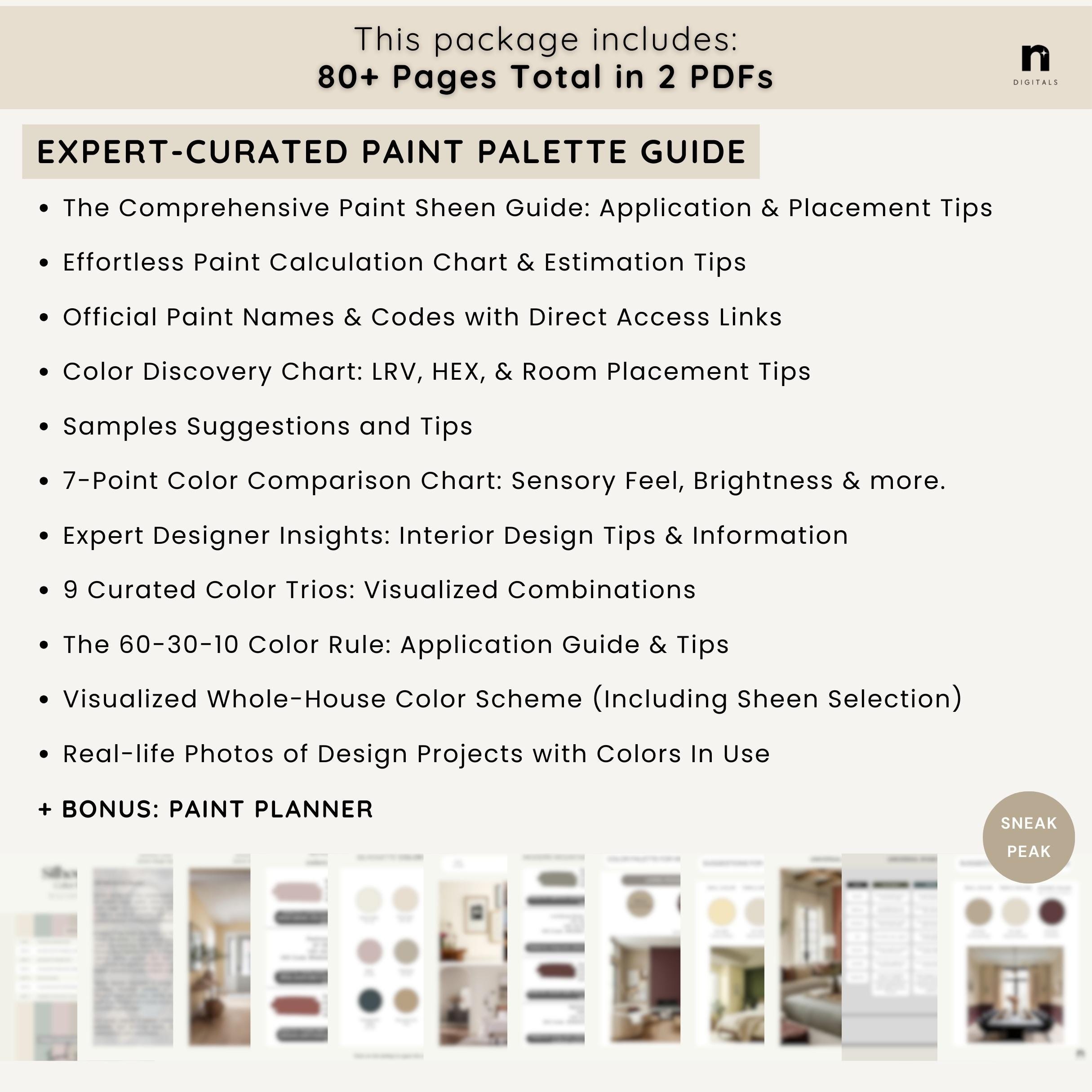 English Cottage Sherwin Williams Home Paint Palette, Whole House Color ...