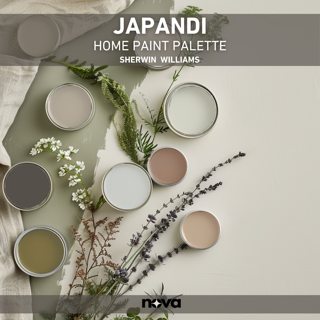 Sherwin Williams Japandi Home Paint Palette Whole House Color