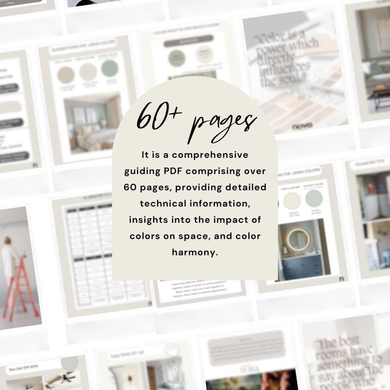 Alabaster Sherwin Williams Inspired Whole House Color Palette, Interior Designer Curated Digital Modern Home Paint Palette, Neutral Tones image 12