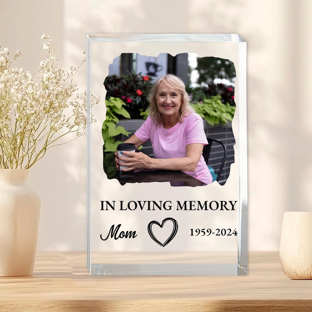 In Loving Memory Custom Portrait Gift, Custom Frame Memorial Gifts for ...