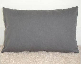 Dark gray lumbar | Etsy Black pleated lumbar pillow Bench