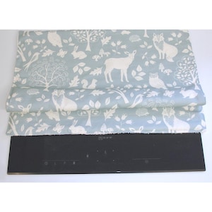 Induction Hob Cover Ceramic Electric Mat Pad Duck Egg Surface Saver Deer Fox Squirrel Hedgehog Mouse Owl Kitchen Pad 60cm x 55cm