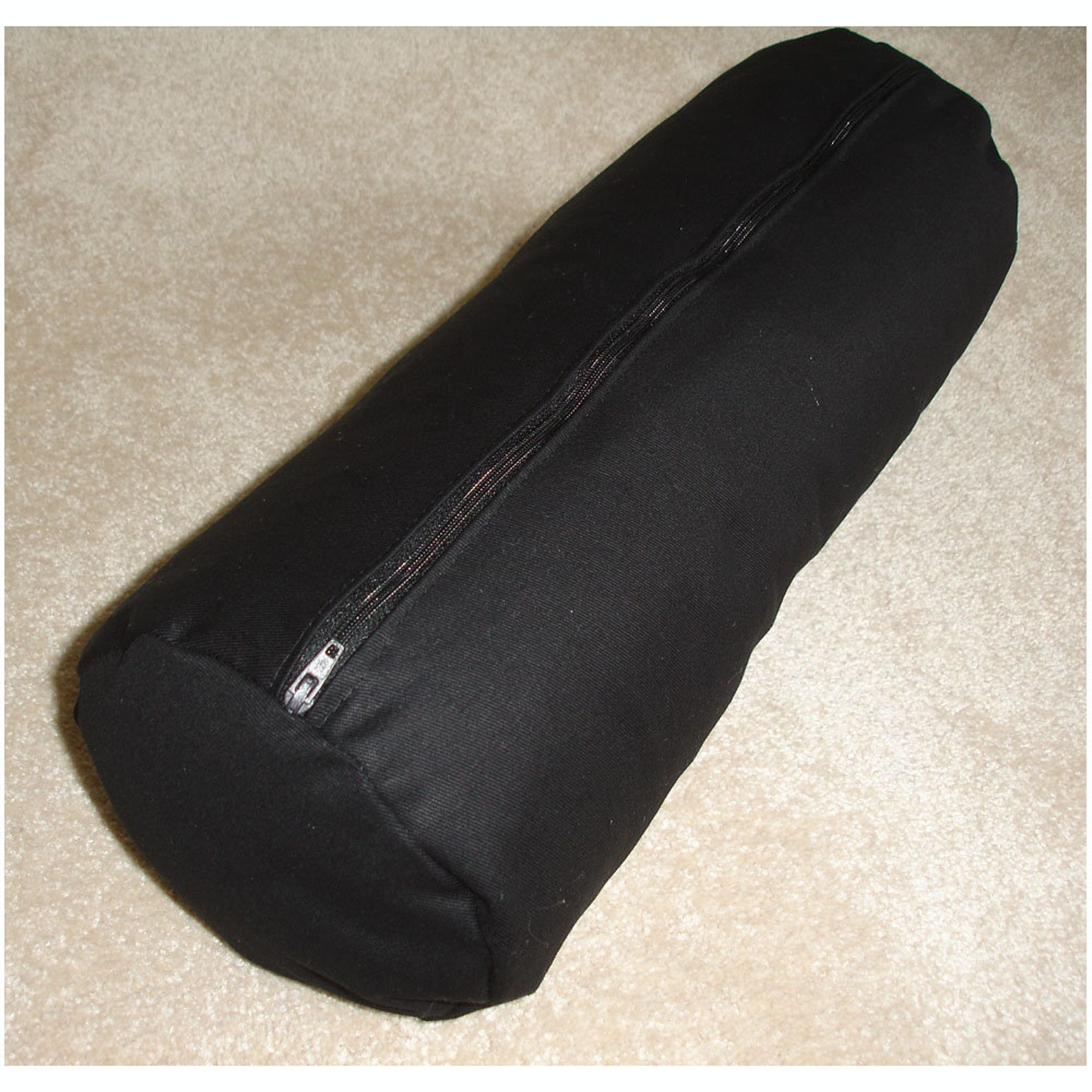 Black Velvet Cylinder Bolster Pillow Cover 6x16 Round Ended Etsy UK