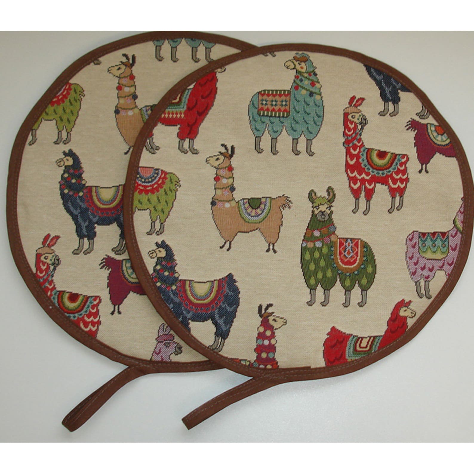 Pair of Aga Hob Lid Covers Hotplate Mats X 2 Pads With Loops Etsy