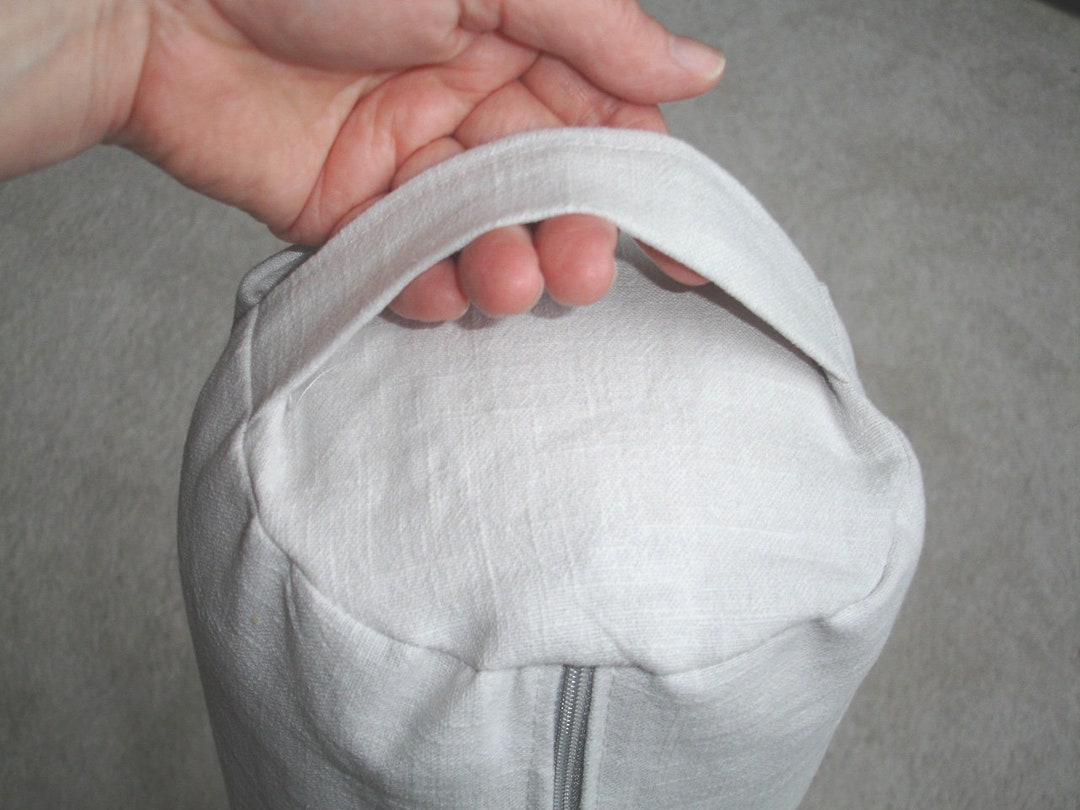 36 X 10 Light Grey Bolster Pillow Cylinder Cover Etsy