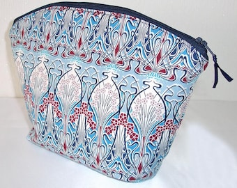 Make Up Bag Cosmetics Toiletries Purse Pouch Liberty of London Fabric Cosmetic Choose Ianthe Clover Strawberry Thief Hammersmith