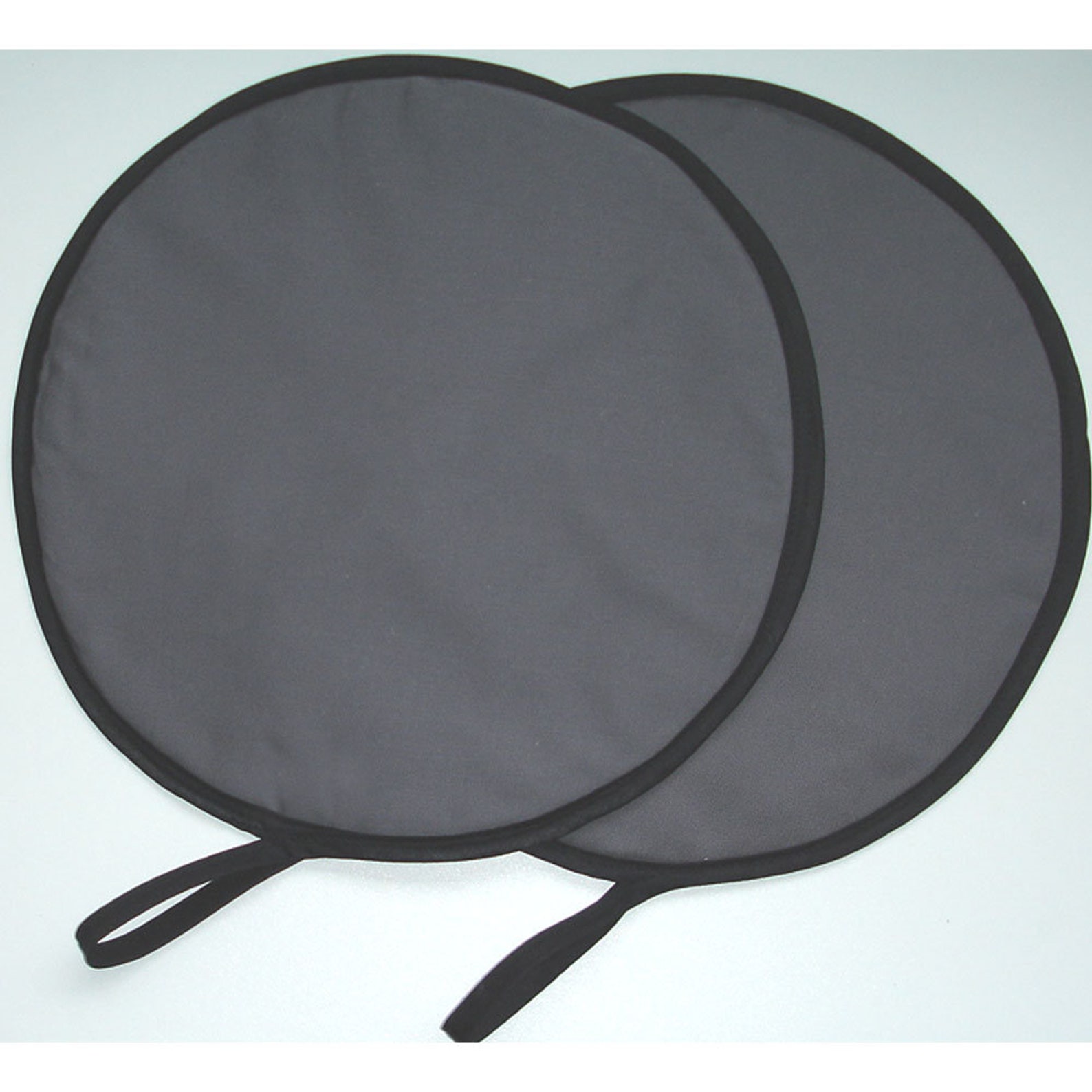 Pair Aga Hob Lid Covers Grey Set of Two Hotplate Pads Round 2 Etsy
