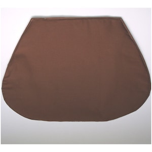 Wedge Placemat for Round Table Trapeze Placemats Plain Block Solid Color Colour Dark Brown