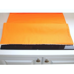 Electric Induction Oven Stove Cooker Cover Orange 60cm x 55cm  Hotplate Protector Surface Saver Mat Kitchen Pad 24" Topper Plain Block Solid