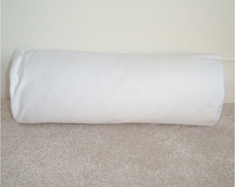 16"x6" Bolster Pillow Cylinder Round Neck Roll Cushion Pad Insert Inner Form 6x16 Polyester Filled 16x6 40x15cm
