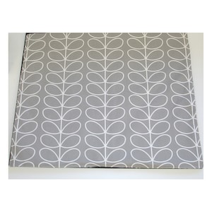 Oven Stove Cooker Cover Grey 24&quot; x 22&quot; Electric Induction Hotplate Hob Top Surface Saver Mat Kitchen Pad Topper Linear Stem Leaf Silver Gray