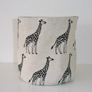 Toilet Loo Roll Holder Giraffe Basket Bathroom Storage Black 1 2 or 3 Rolls Bin Shampoo Tidy