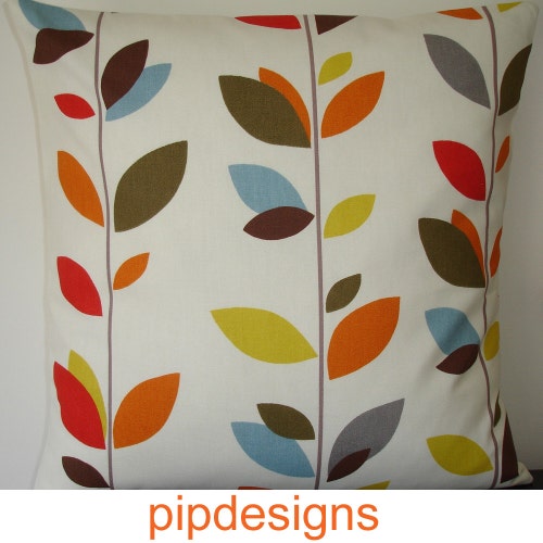 20x20 Pillow Cover 20 Stem Leaves Cushion Sham Case Slip Etsy