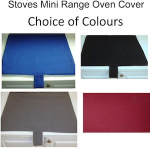 Stoves Mini Range Oven Hob Lid Cover 22" Square Cooker Mat Kitchen Pad Navy Blue Black Grey
