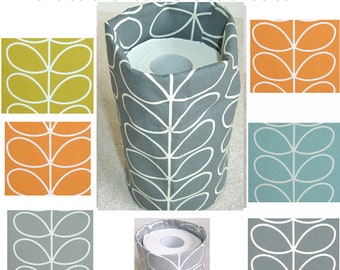 Toilet Loo Roll Holder Basket Storage Three Roll Stem Leaf Bathroom Accessories 3 Rolls Silver Grey Orange Duck Egg Yellow Ochre