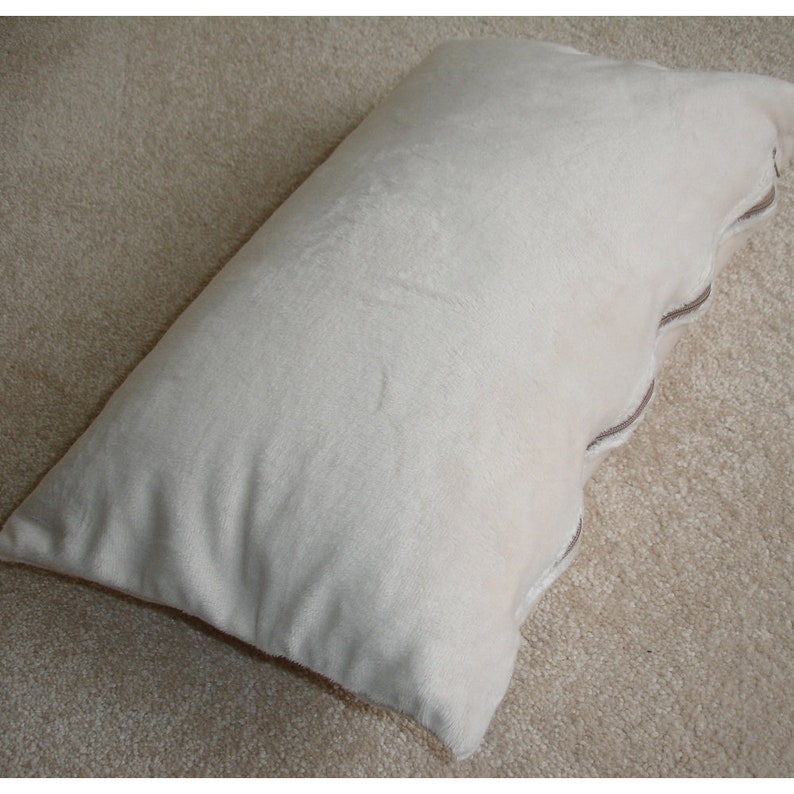 10x16 Tempur Travel Pillow Cover with Zip 40x26cm Cream Plush Etsy