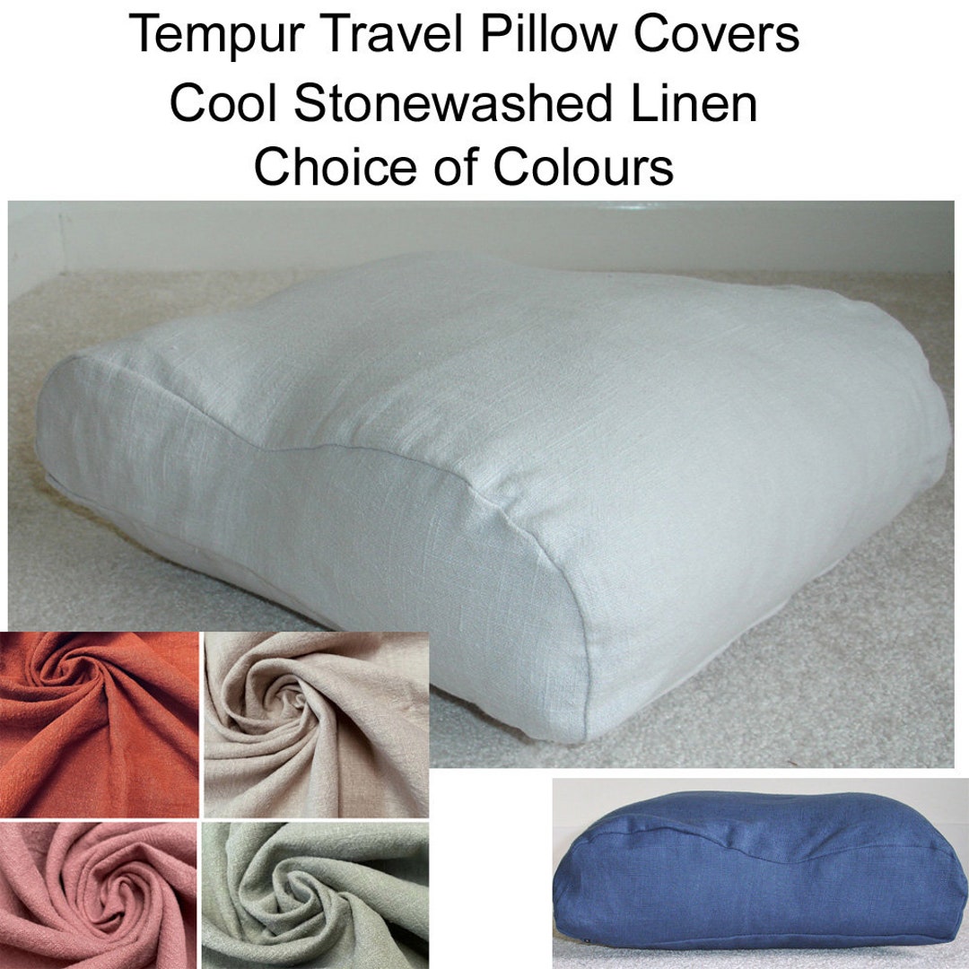 Tempur Original Travel Pillow COVER ONLY SMALL 25x31cm Linen Case