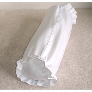 Ruffle Bolster Pillow Cover Frilled 16