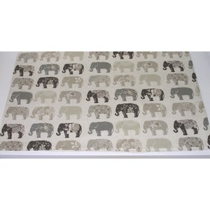 Induction Hob Cover 100cm x 55cm Oven Stove Cooker Elephants Grey Electric Top Surface Saver Mat Kitchen Pad Topper Gray