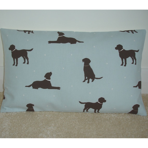 18/" Cushion Cover Dark Brown Chocolate Labrador Dogs Retriever Lab Dog Duck Egg