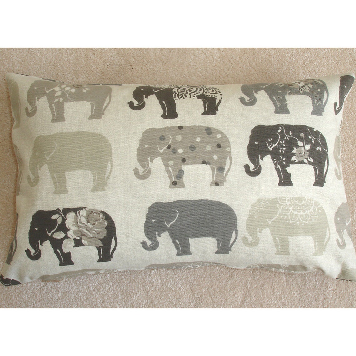 10x16 Tempur Travel Pillow Cover With Zip 40x26cm Elephant Etsy