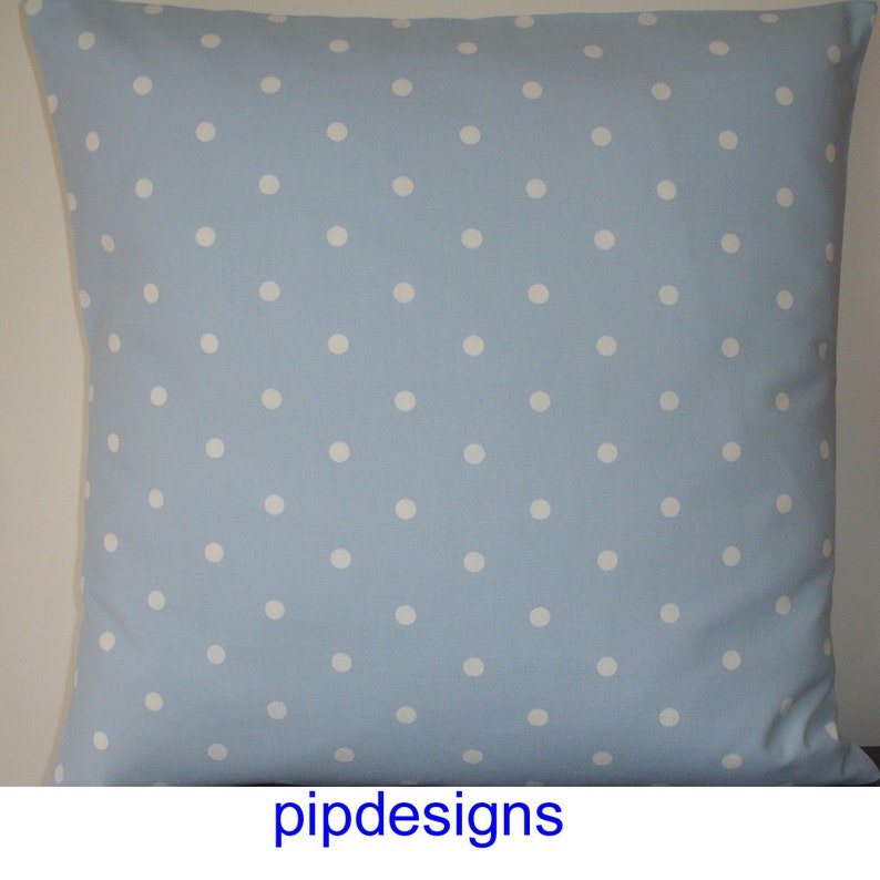 Pillow Cover 20x20 Blue White Polka Dots NEW Large 20 Etsy