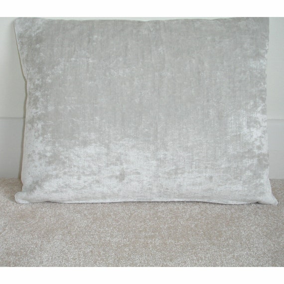 Silver crushed 2025 velvet pillow cases