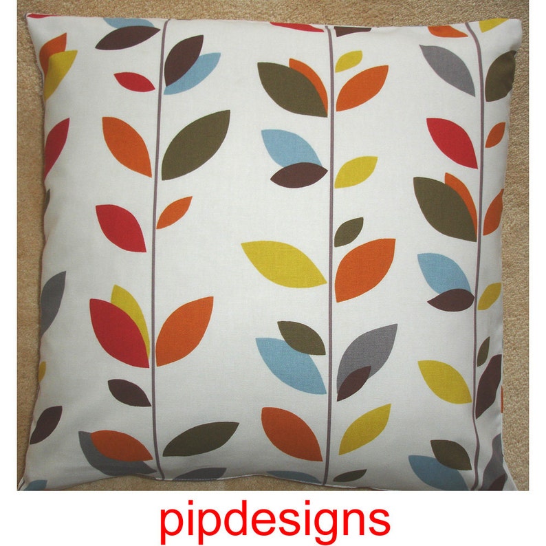 Euro Sham Pillow Cover 26x26 Stem Leaves 26 Cushion Case Etsy