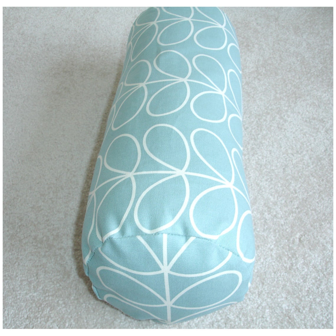 Cylinder Bolster Pillow Cover Duck Egg 8x18 Neck Roll Round Etsy UK