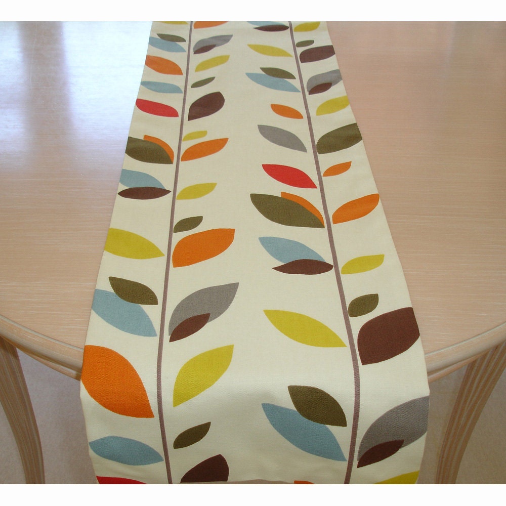 Linens Kitchen & Dining Table Linens 96 Table Runner 8ft Long Retro Red