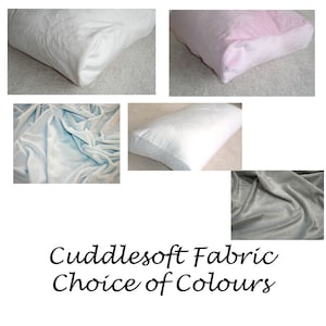 Contour Pillow COVER ONLY Tempur Original Medium Large XL Queen Size Cuddlesoft Fleece Case Neck Orthopedic Plush Pillowcase Grey Black