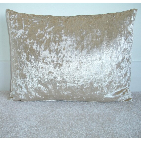 Gold Crushed Velvet Cushion Cover 12x16 Luxury Etsy UK