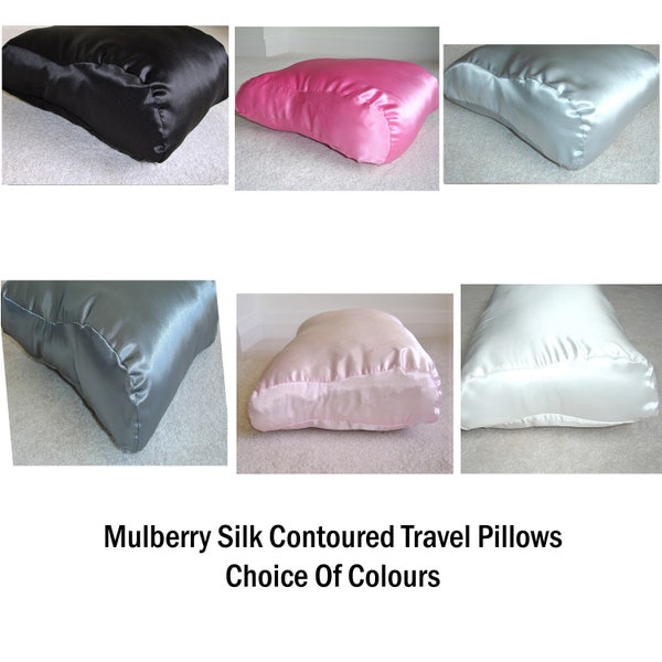 Tempur Original Pillow COVER ONLY Mulberry Silk Case Neck Medium Large XL Queen Size Cushion Pillowcase 22 Momme Grade 6A Luxury 22mm