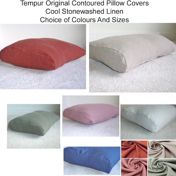 Tempur Original Pillow COVER ONLY Stonewashed Linen Case