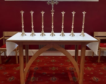 White Altar Tablecloth 220cm x 70cm Ecclesiastical Church Cloth