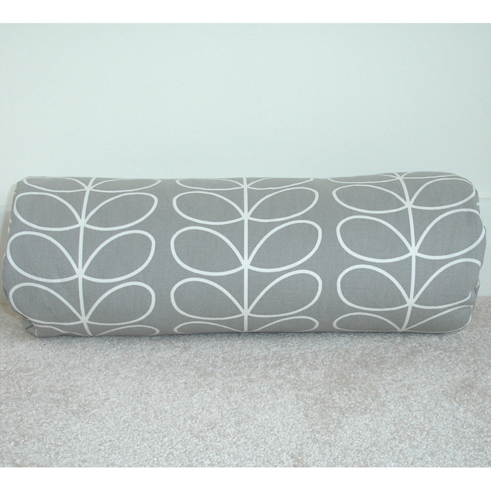 Cylinder Bolster Pillow Cover Silver Grey 8x18 Neck Roll Round Etsy UK