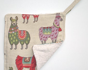 Llama Pot Holder Kitchen Pad Grab Mat Potholder Llamas Alpaca