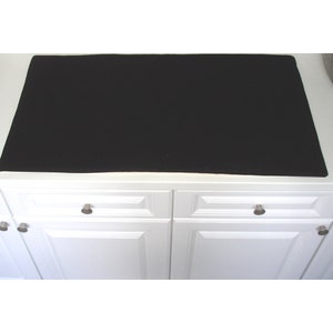 Couvercle de plaque de cuisson à induction 83 x 55 cm Protecteur de cuisinière en verre pour four, noir