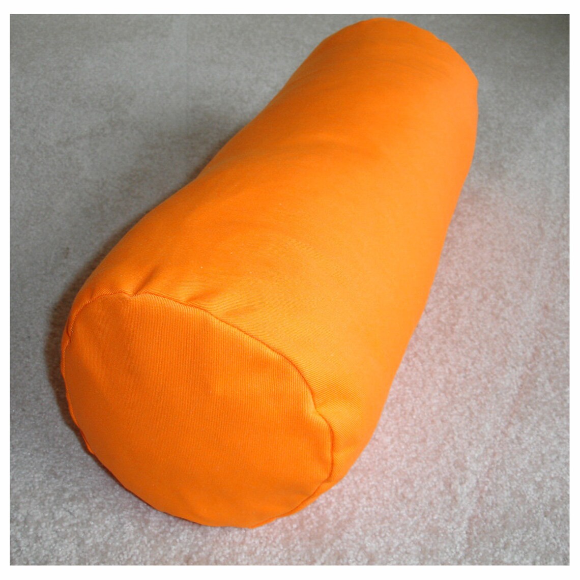 Plain Block Solid Colour Bright Orange Bolster Cover Etsy UK