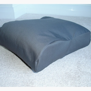 Tempur Original Travel Pillow COVER ONLY SMALL 25x31cm Grey Case Neck Orthopaedic Cushion Dark Gray Pillowcase Plain Block Solid Colour