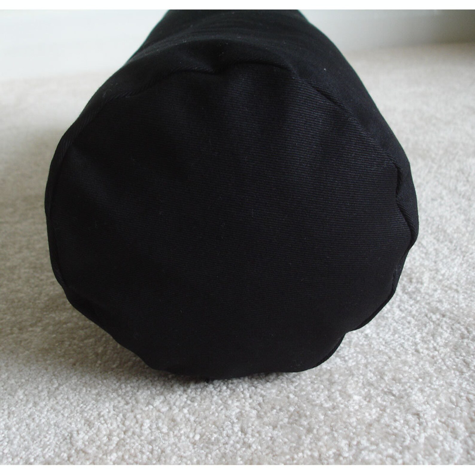 Black Velvet Cylinder Bolster Pillow Cover 6x16 Round Ended Etsy UK