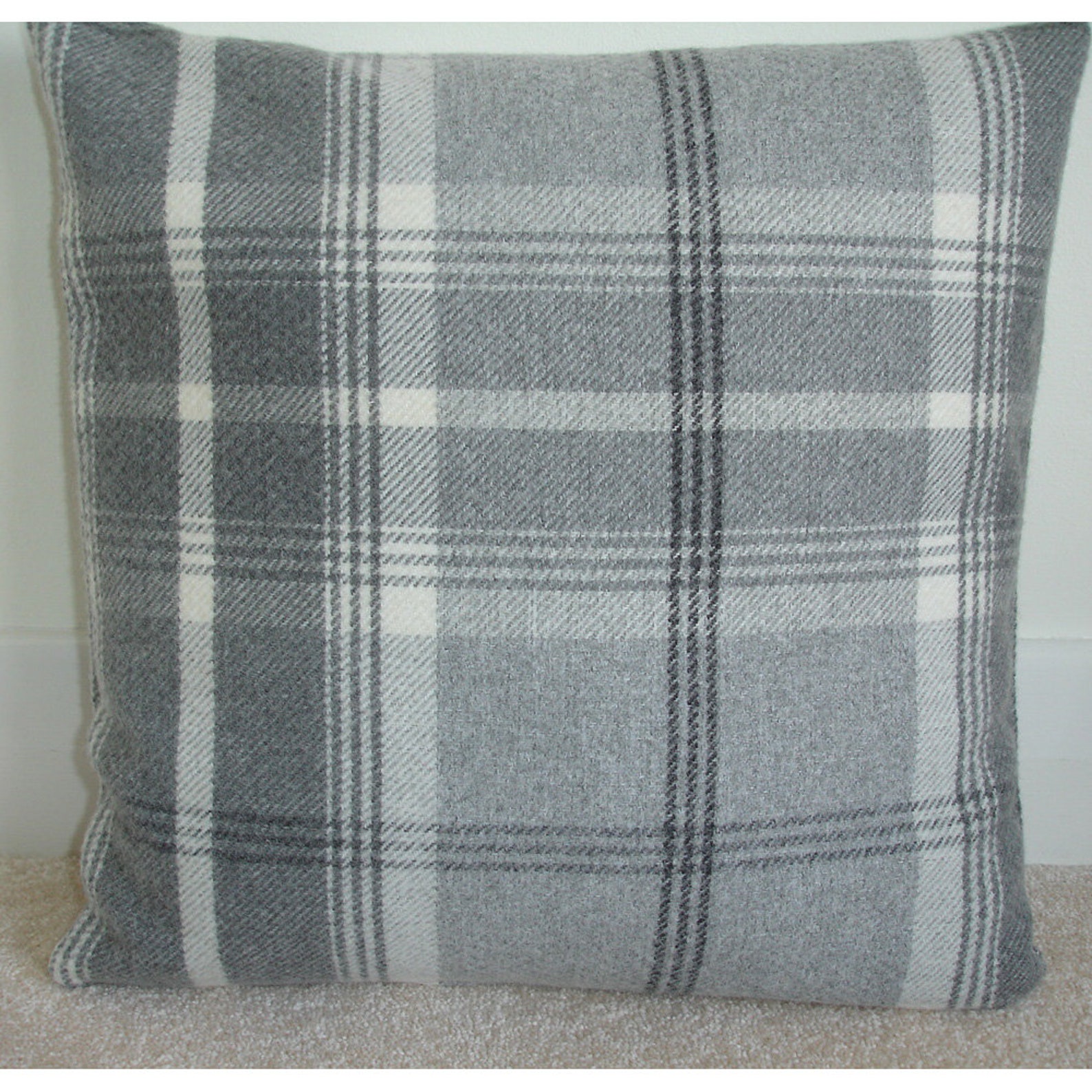 Coorie Tartan Soft Wool Feel Cushion Cover 20x20 Pillow Sham Etsy